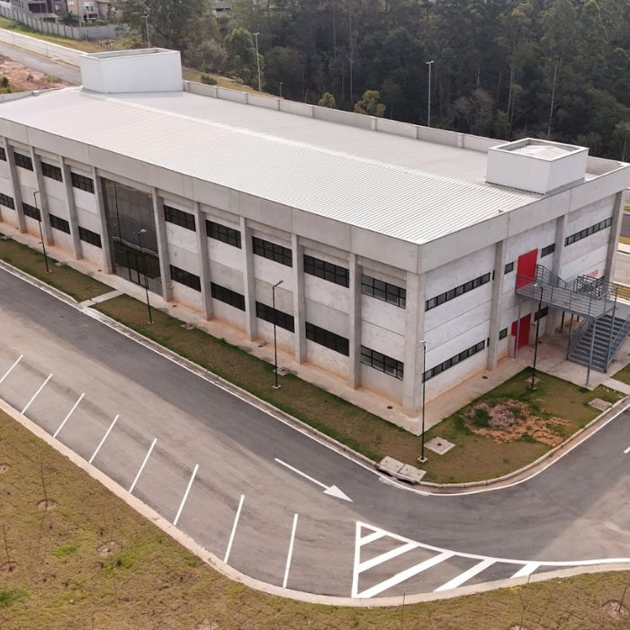 vista aérea de construção de parque tecnológico