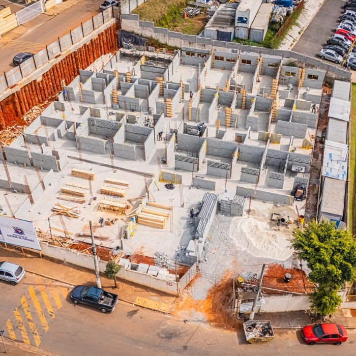 construção ubs 120 isometrica aérea