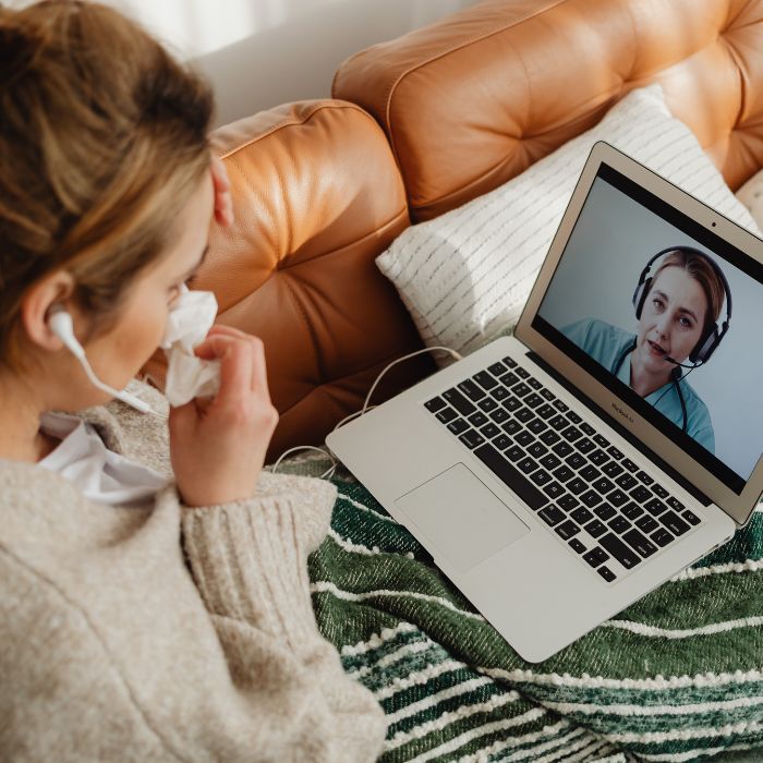 paciente em teleconsulta